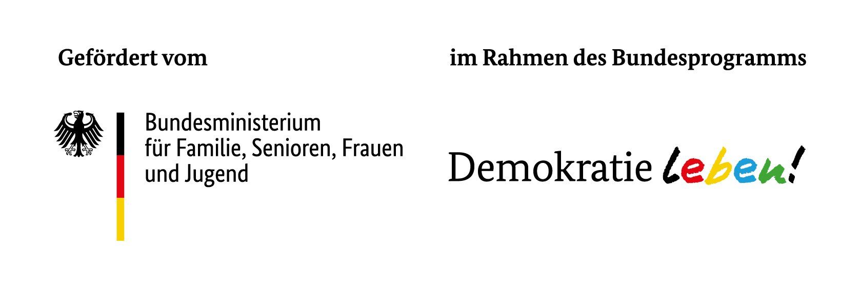 Gefördert vom Bundesministerium für Familie, Senioren, Frauen und Jugend im Rahmen des Bundesprogramms Demokratie leben!