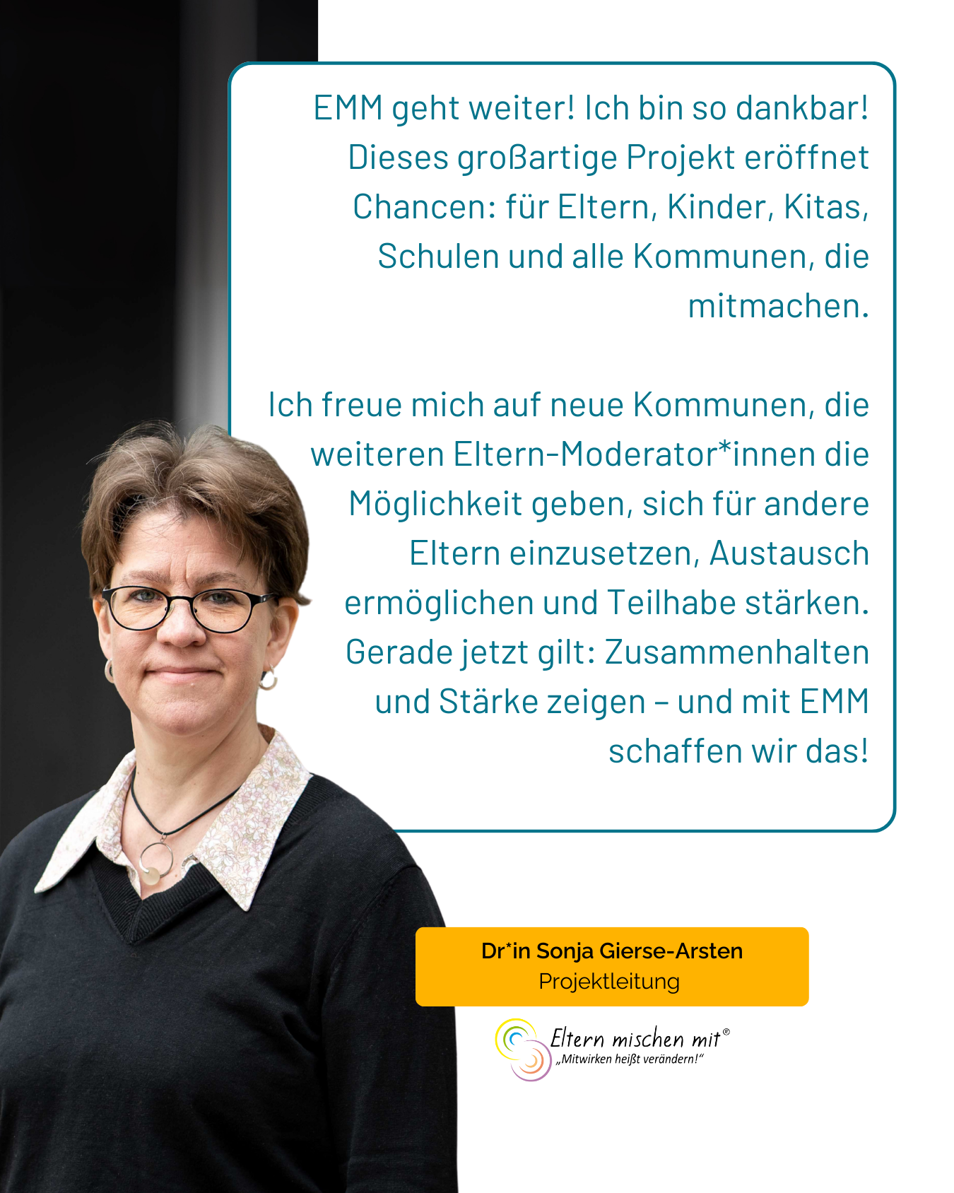 Doktorin Sonja Gierse-Arsten spricht über ihre Arbeit als Projektleitung im neuen Projekt