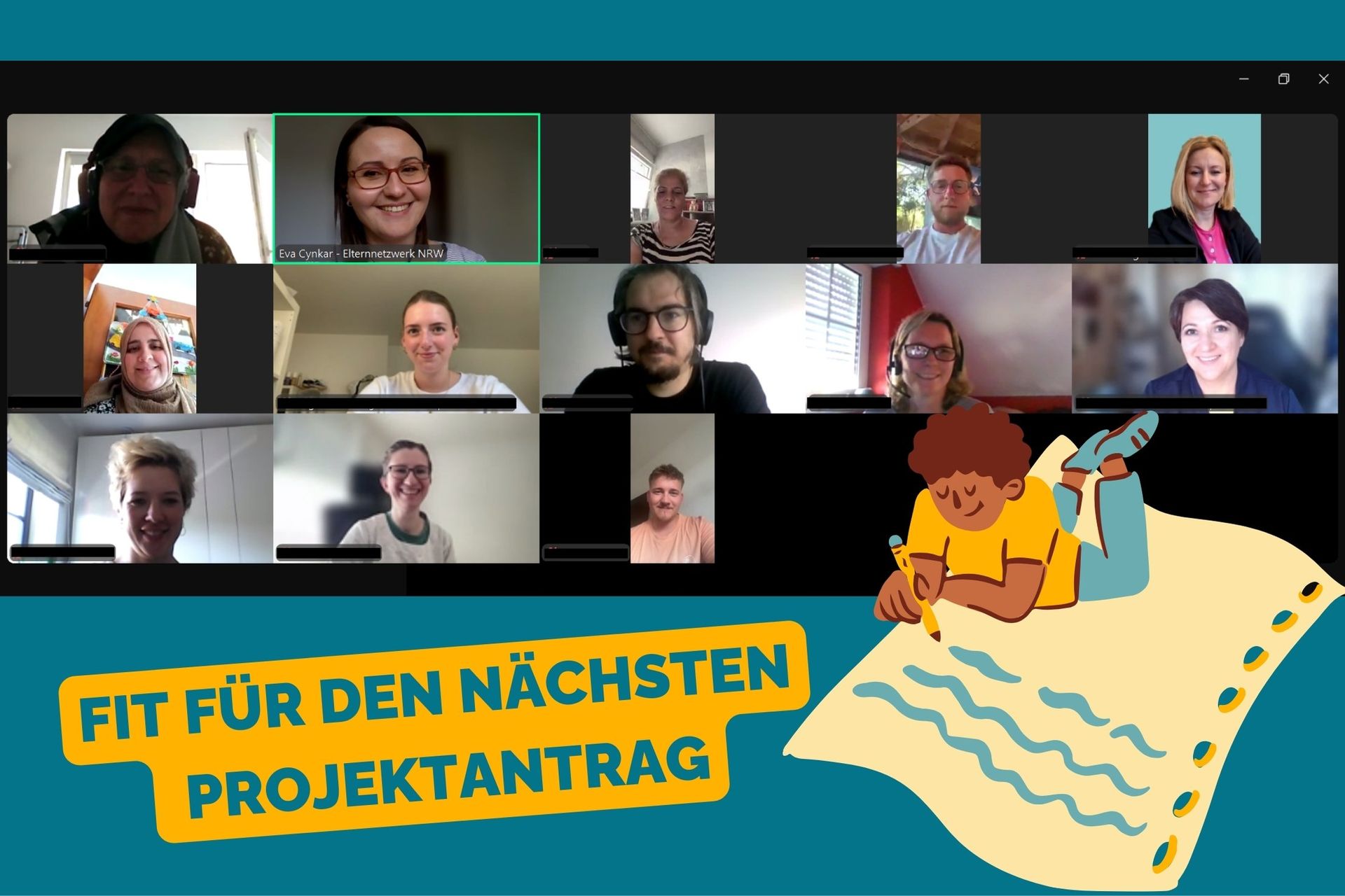 Gruppenbild des Online-Seminars