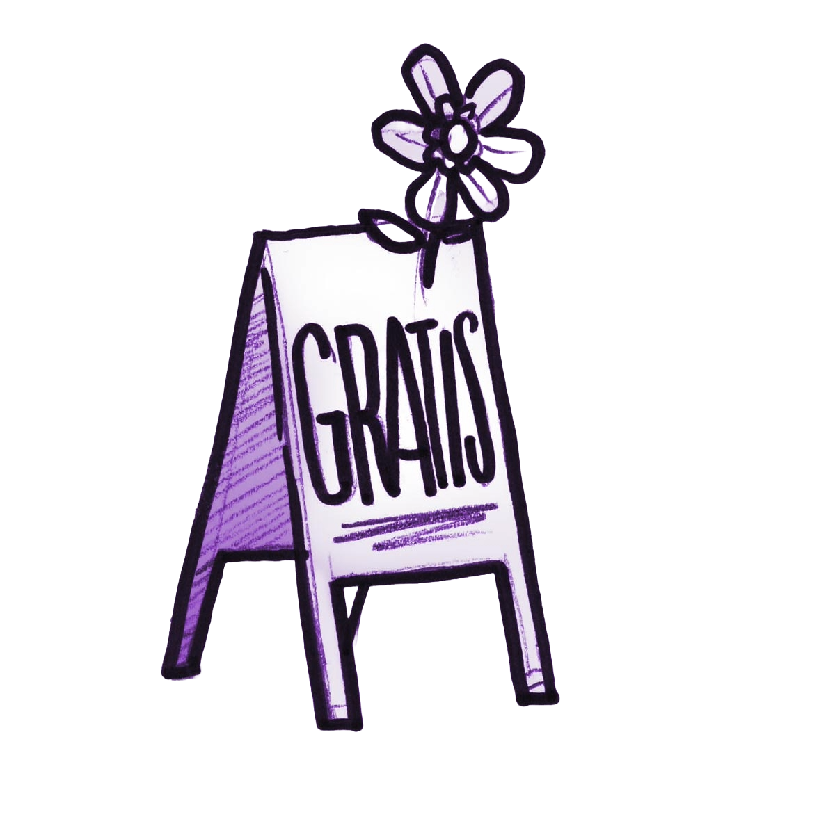 Aufsteller mit der Aufschrift