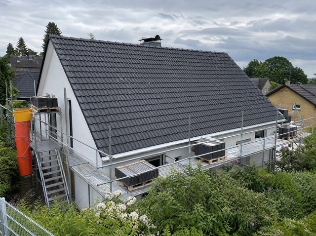 Neu eingedecktes Steildach in Dortmund