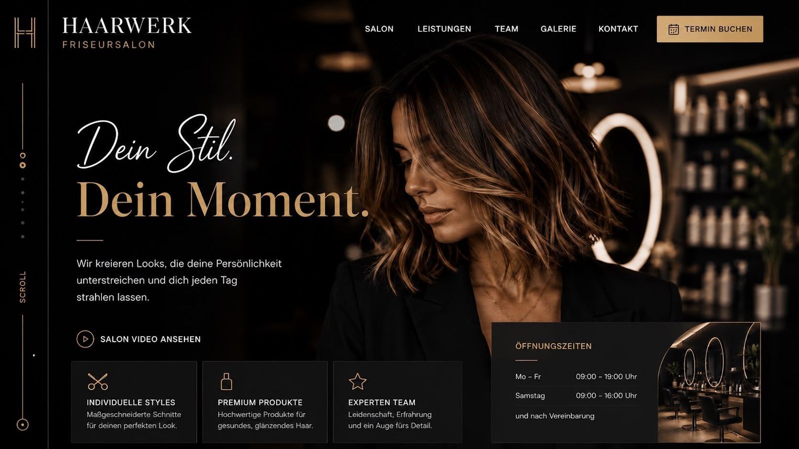 Website Beispiel Friseursalon
