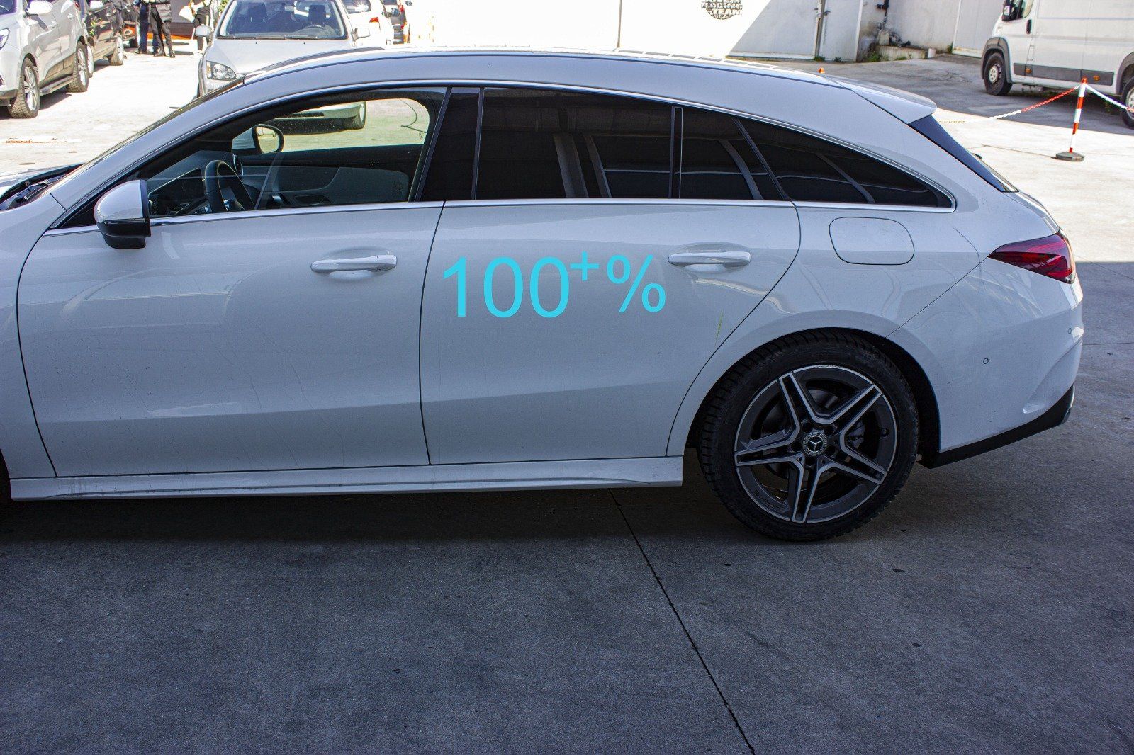 Oscuramento vetri auto pellicole oscuranti tonalità scuro, 15, HP15, FPER15, ASWF, AMERICAN STANDARD WINDOW FILMS, SUNTEK, LLUMAR, 3M, GLOBAL, WINDOW TINT, Mercedes CLA Shooting Brake