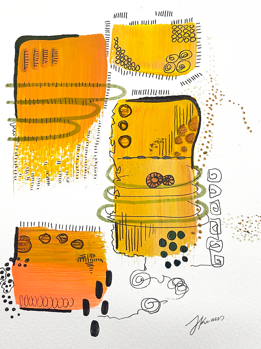 Abstrakt, Art, Serie, Leinwand, Kunstdruck, Vol.1