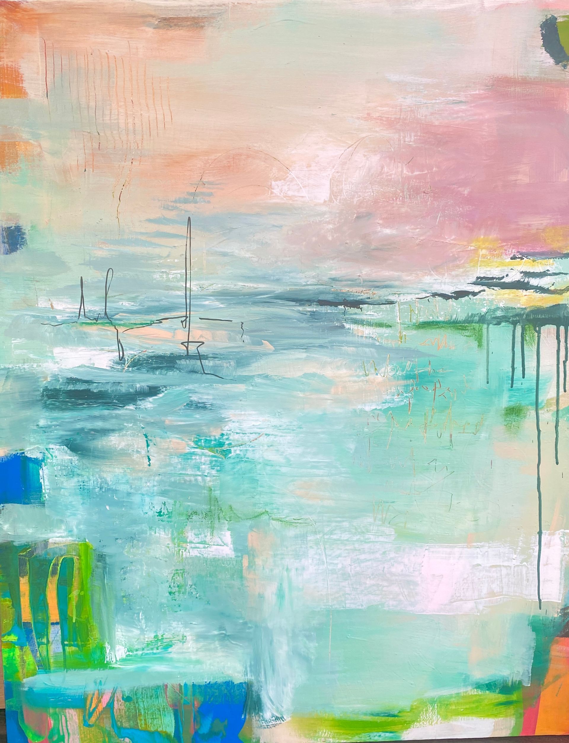 Landscape, Leinwand, Keilrahmen, Ausstellung Klinikum