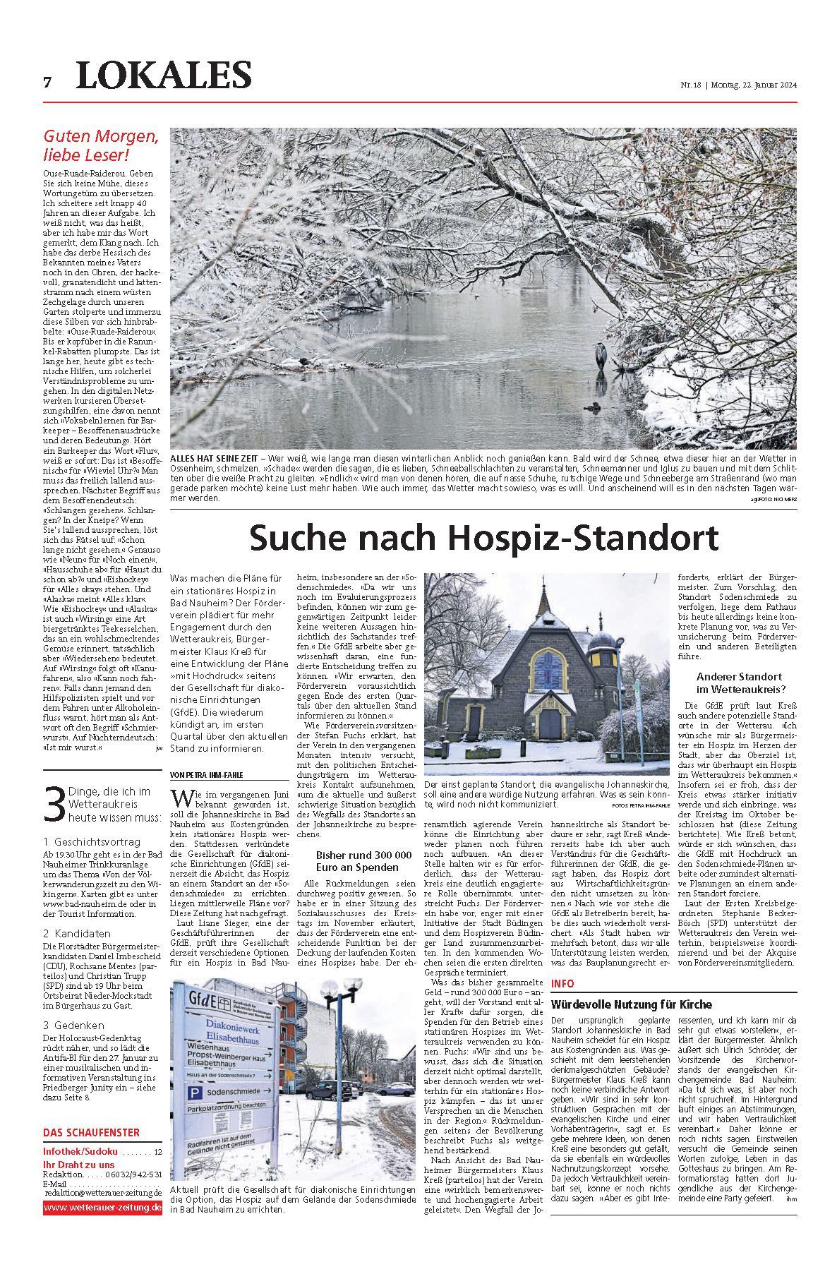 Suche nach Hospiz-Standort