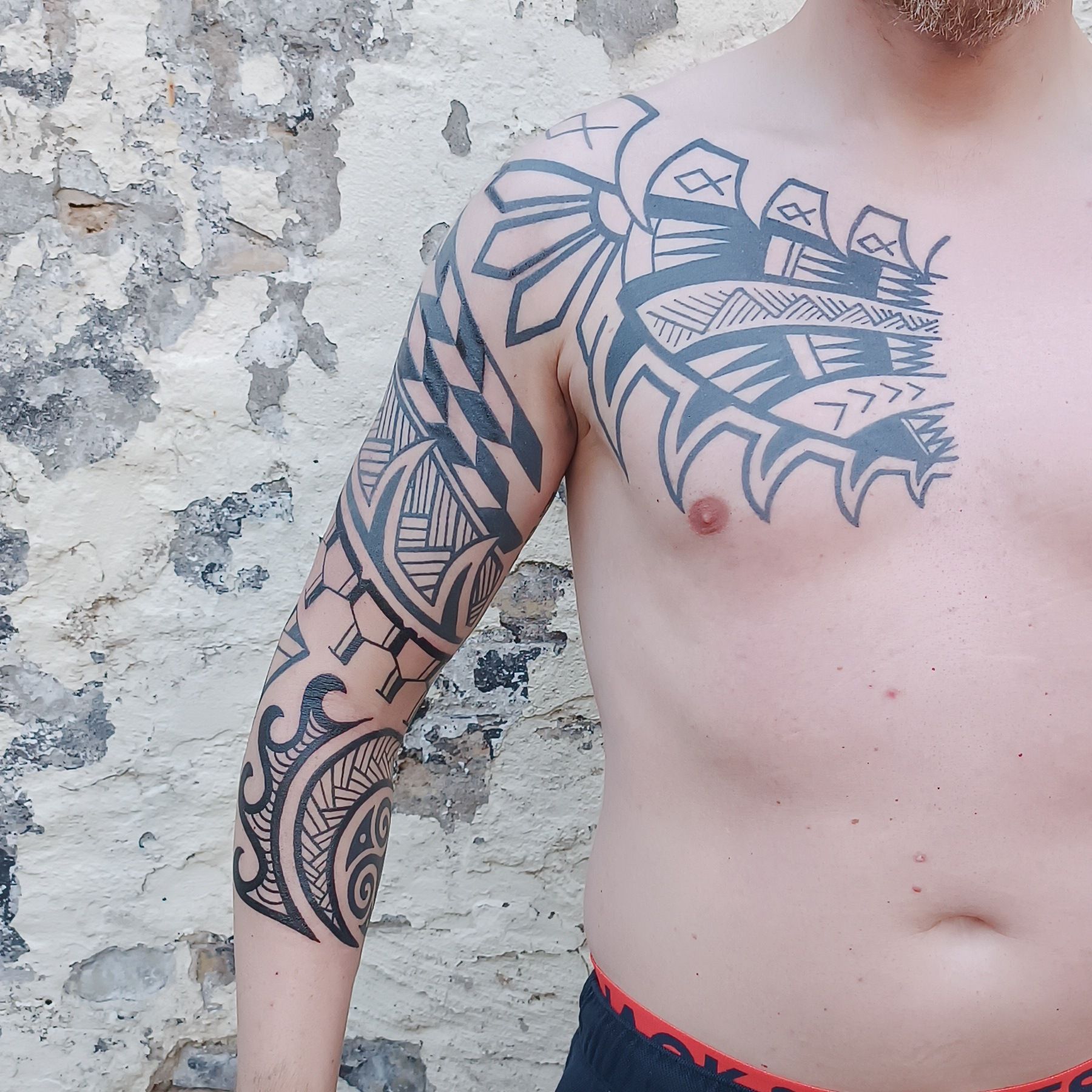 Polynesian Sleeve Tattoo Maori