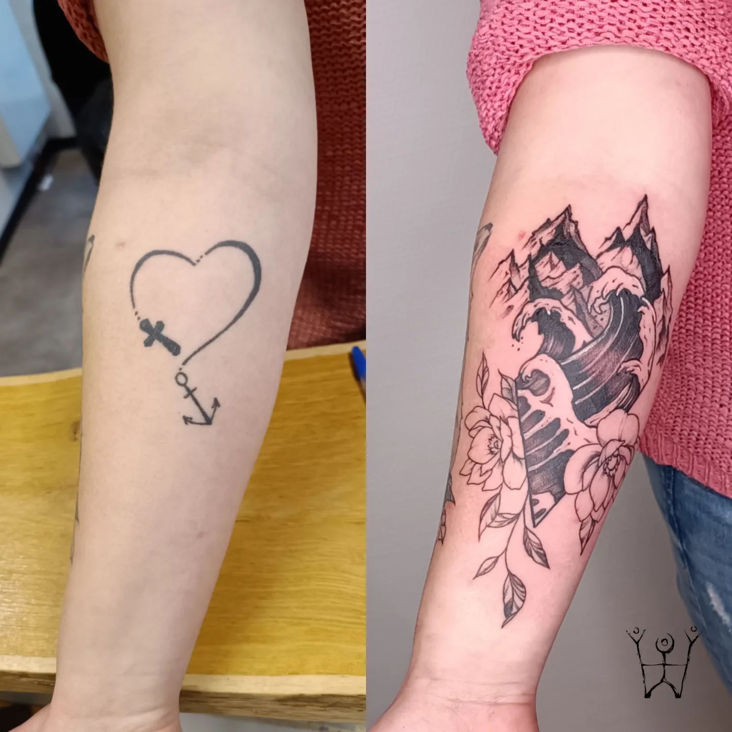 Cover Up mit einem Naturmotiv