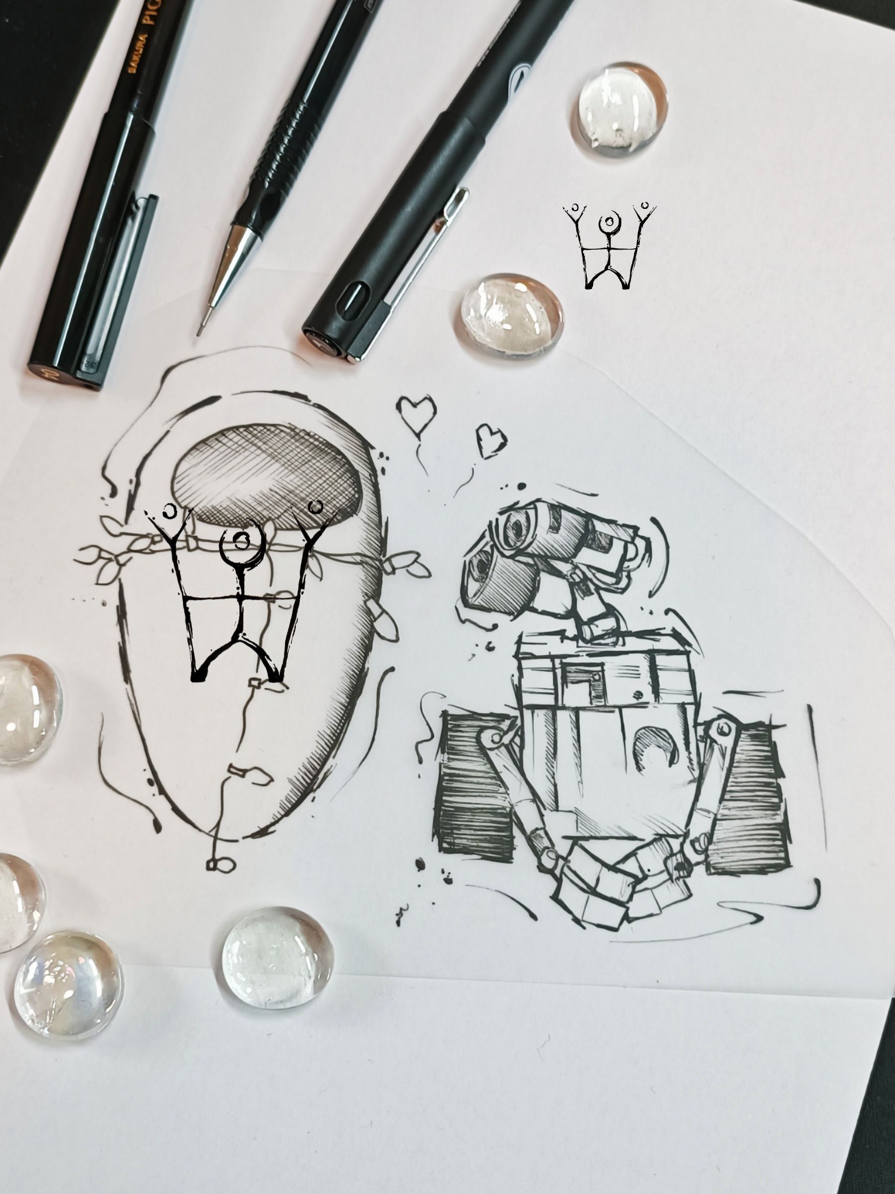Tattoo Ideen aus Wall E von Disney