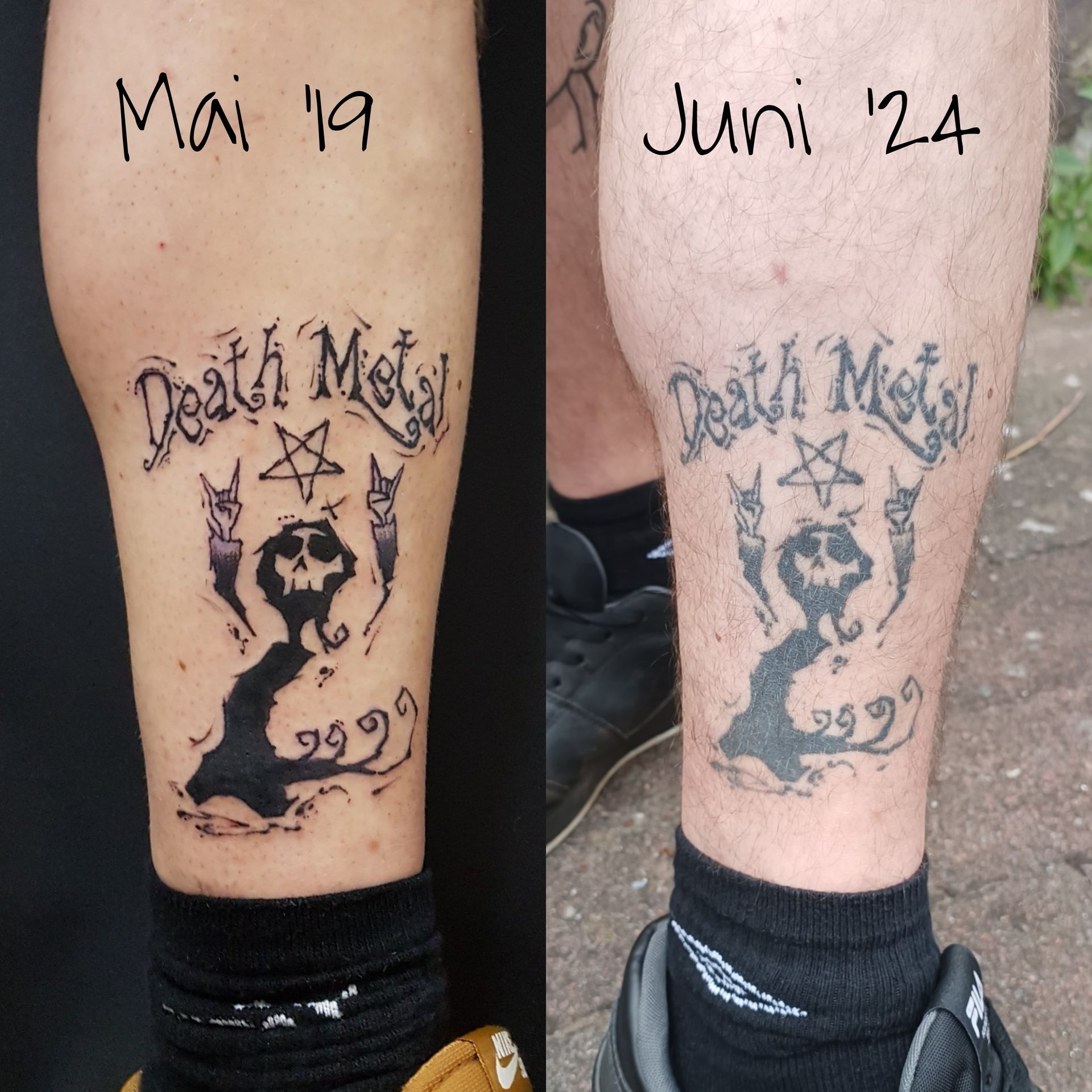 abgeheiltes Deathmetal Tattoo