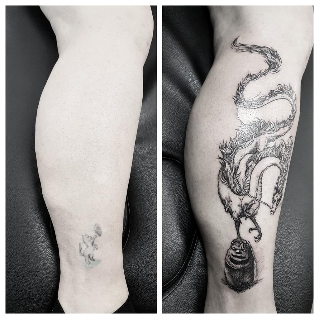 Drachentattoo als Cover-Up