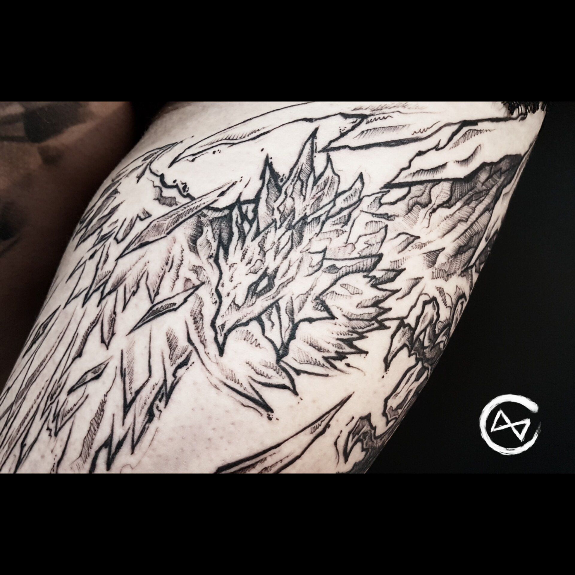 Anivia League of Legends Tattoo, Sketchy Tattoo, Sketchtattoo Sketch, Flensburg Schwarze Zeit Schwarzezeittattoo