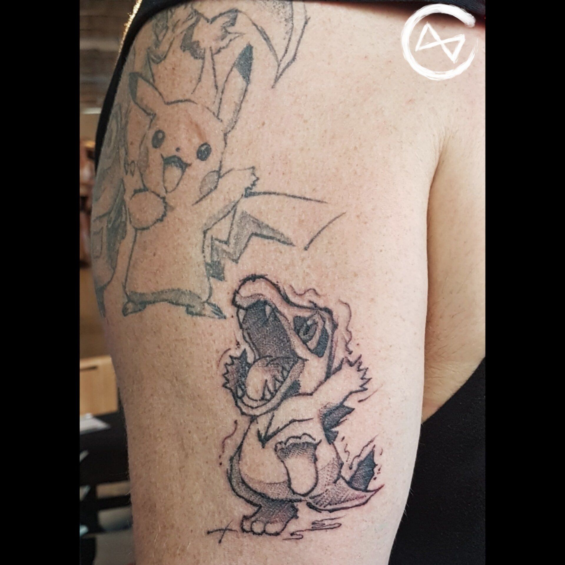Karnimani Pokemon Tattoo, Sketchy Tattoo, Sketchtattoo Sketch, Flensburg Schwarze Zeit Schwarzezeittattoo