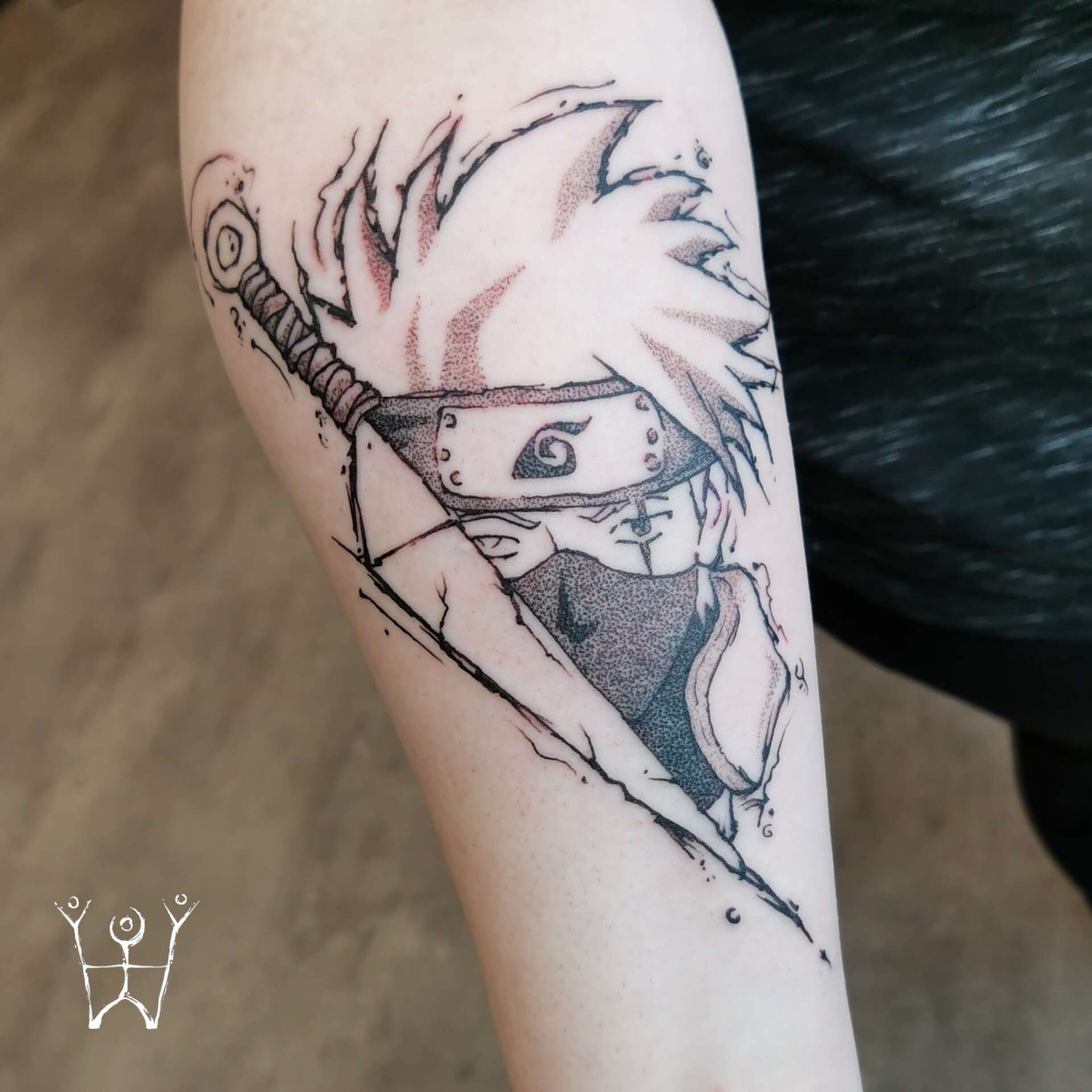 Kakashi Kunai Naruto, Anime Manga Tattoo, Sketchy Tattoo, Sketchtattoo Sketch, Flensburg Schwarze Zeit Schwarzezeittattoo