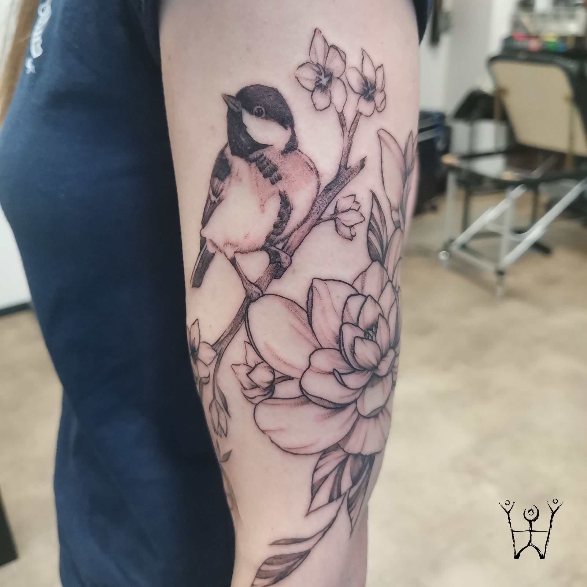 Blaumeisen Sketch Tattoo