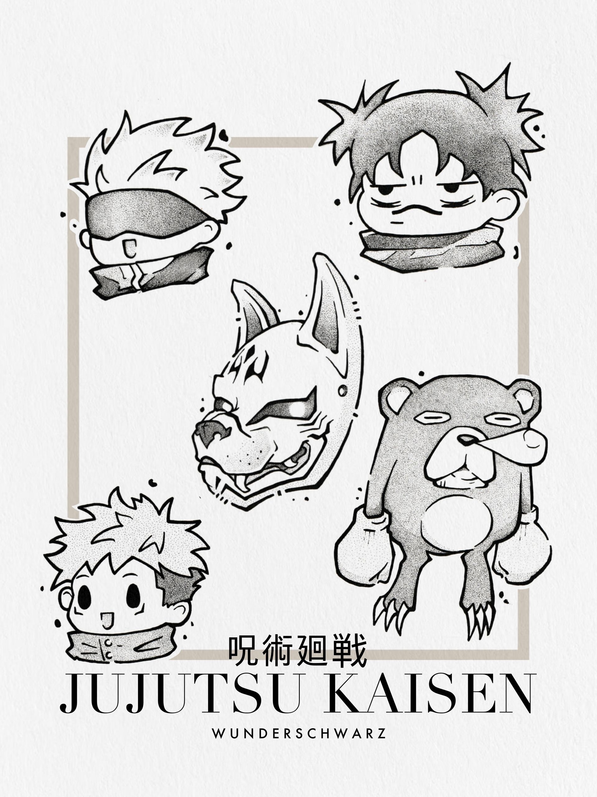Jujutsu Kaisen Tattoo Designs