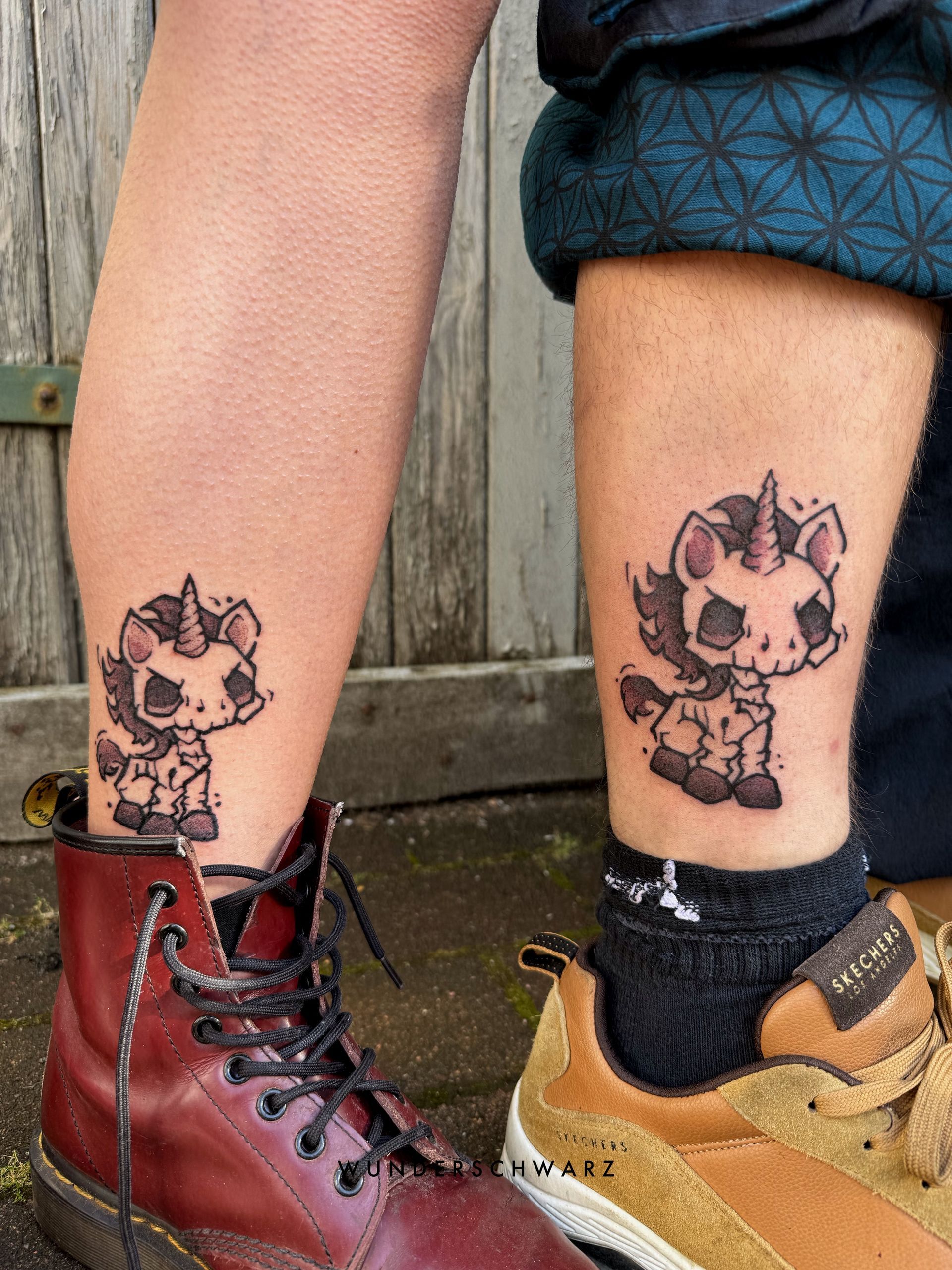 Einhorn Partnertattoo