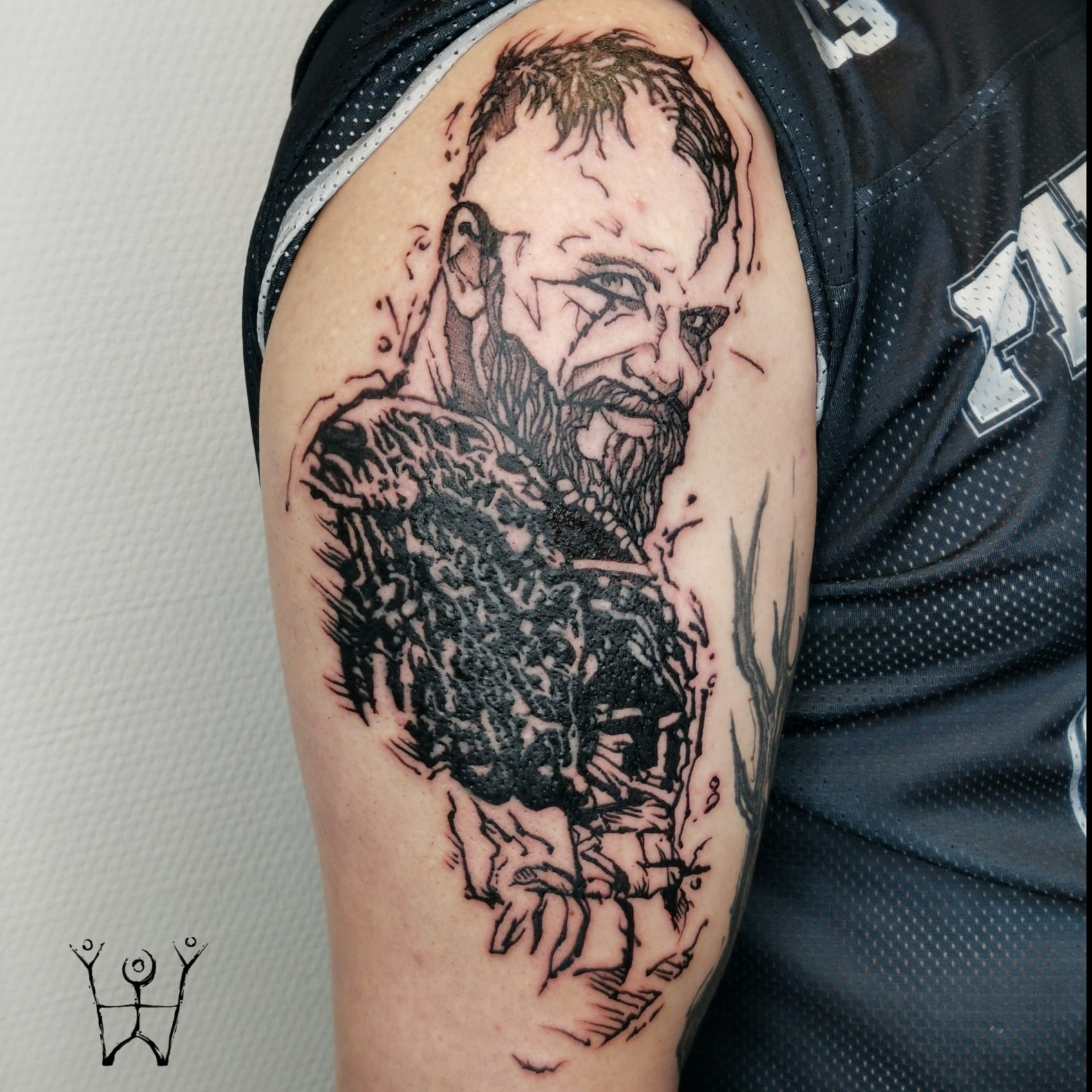 Floki Viking Sketchy Tattoo Flensburg Schwarze Zeit Tattoo SchwarzeZeit TattooStudio