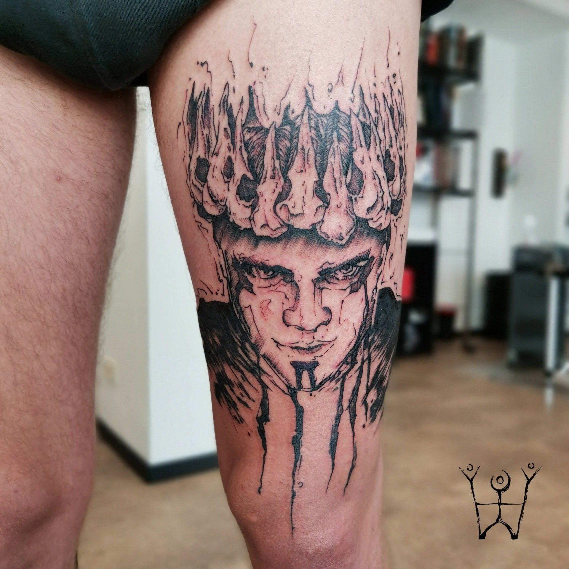 Ivar Vikings Tattoo Nordic Dotwork Schwarze Zeit Schwarzezeit Tattoostudio Tattoo