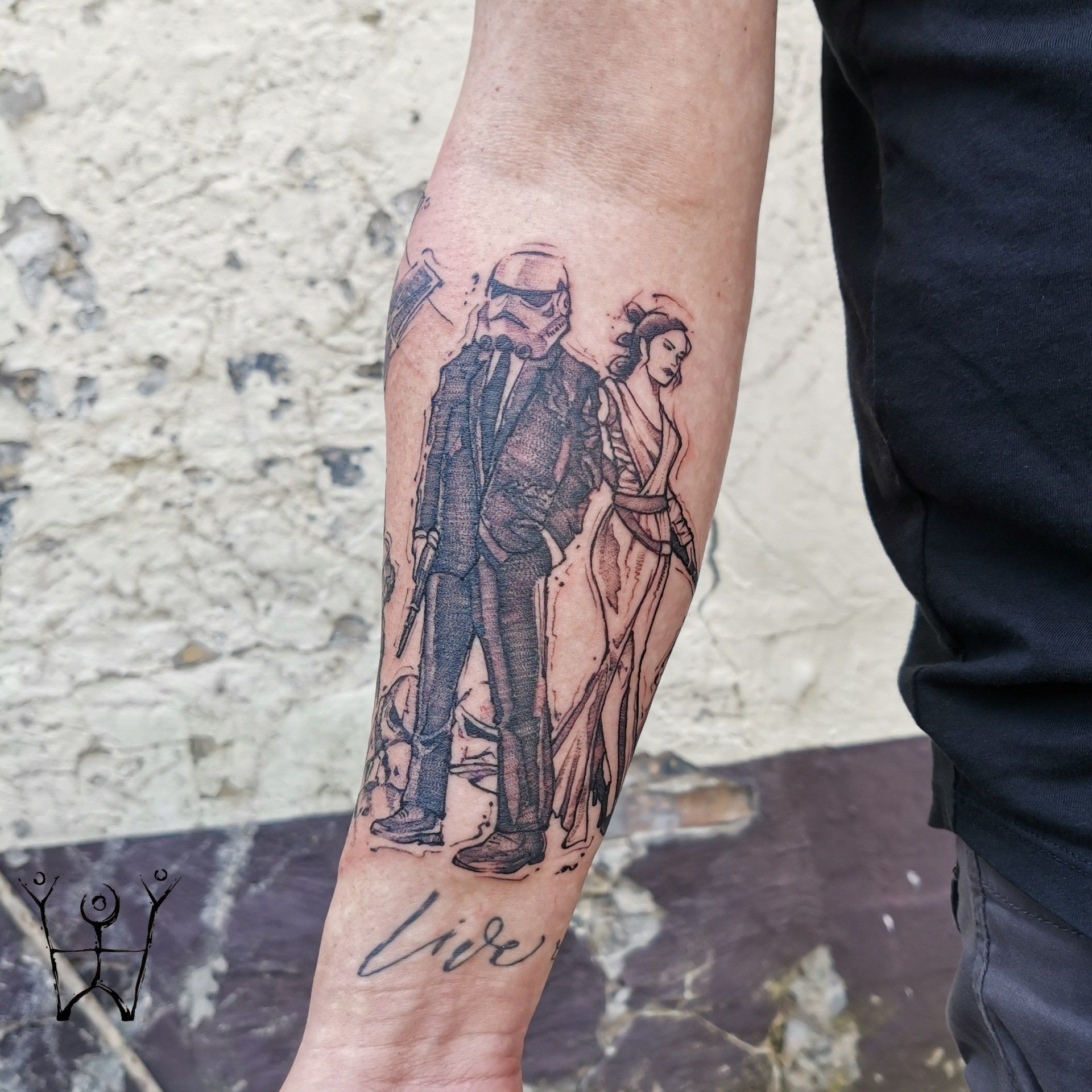 Starwars Stormtrooper Tattoo Flensburg Schwarze Zeit Tattoo SchwarzeZeit TattooStudio