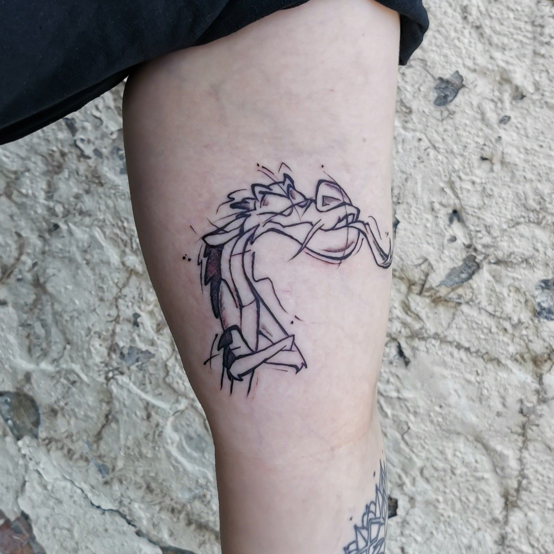 Mushu Mulan Drache Dragon Disney Movies Tattoo, Sketchy Tattoo, Sketchtattoo Sketch, Flensburg Schwarze Zeit Schwarzezeittattoo