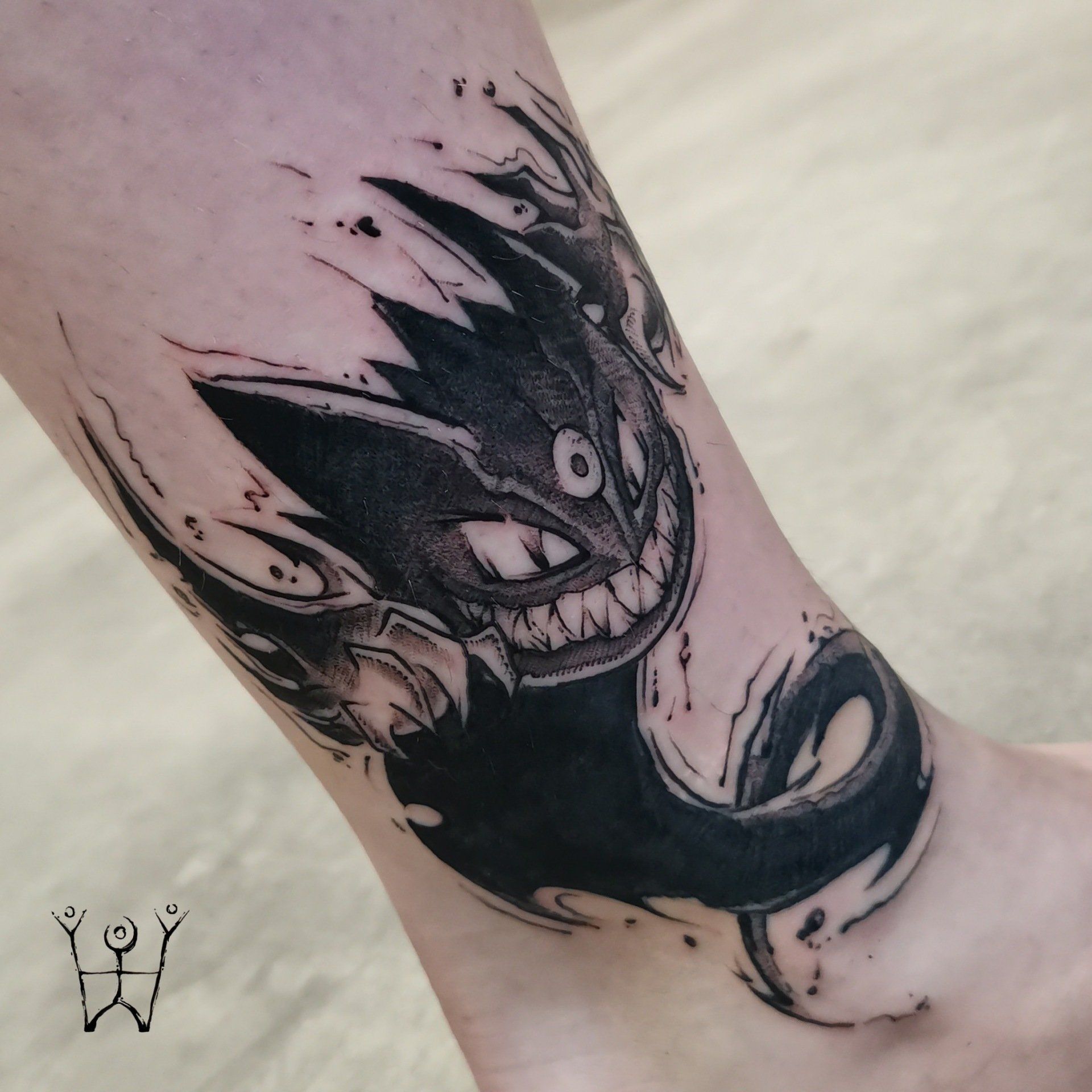 Gengar Mega-Gengar Alpollo Mega-Entwicklung Pokemon Anime Manga Tattoo, Sketchy Tattoo, Sketchtattoo Sketch, Flensburg Schwarze Zeit Schwarzezeittattoo