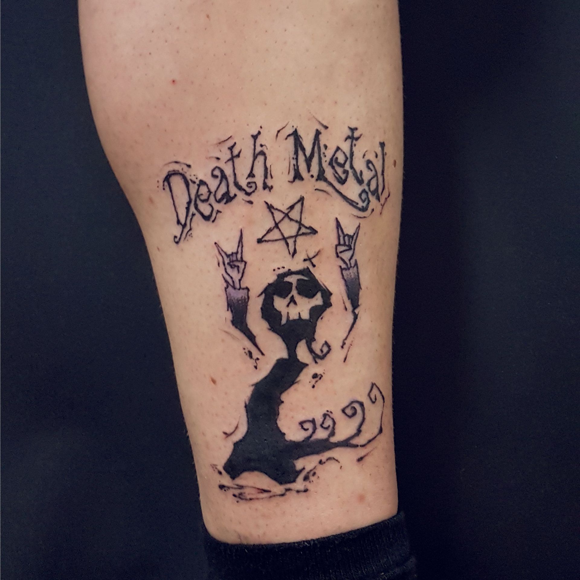 Death Metal Sketchy Reaper Tattoo Studio Flensburg Sketchy Sketch Schwarze Zeit