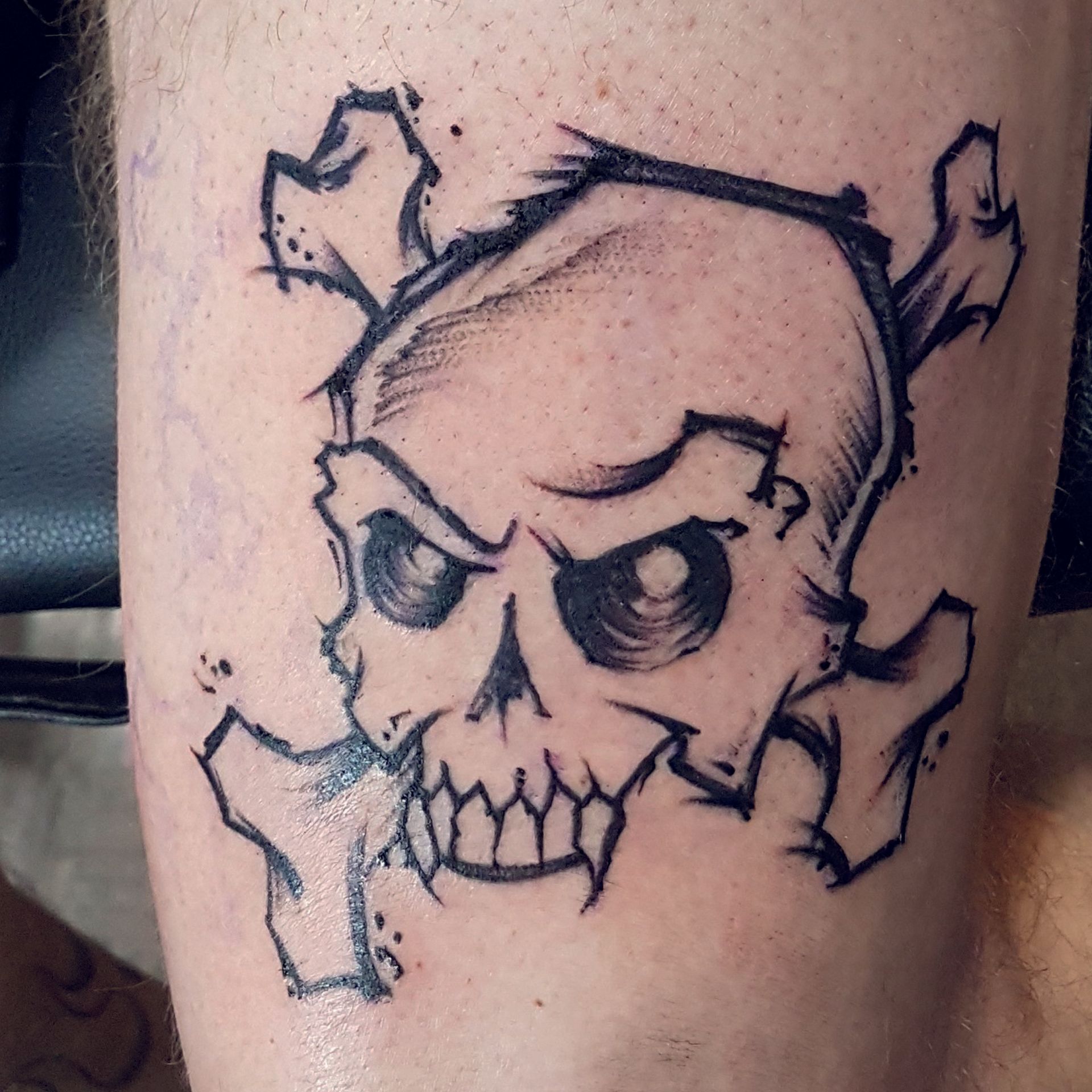 Sketchy Skull Tatto, Flensburg Tattoo, Sketchytattoo, Sketchy, Sketchtattoo,