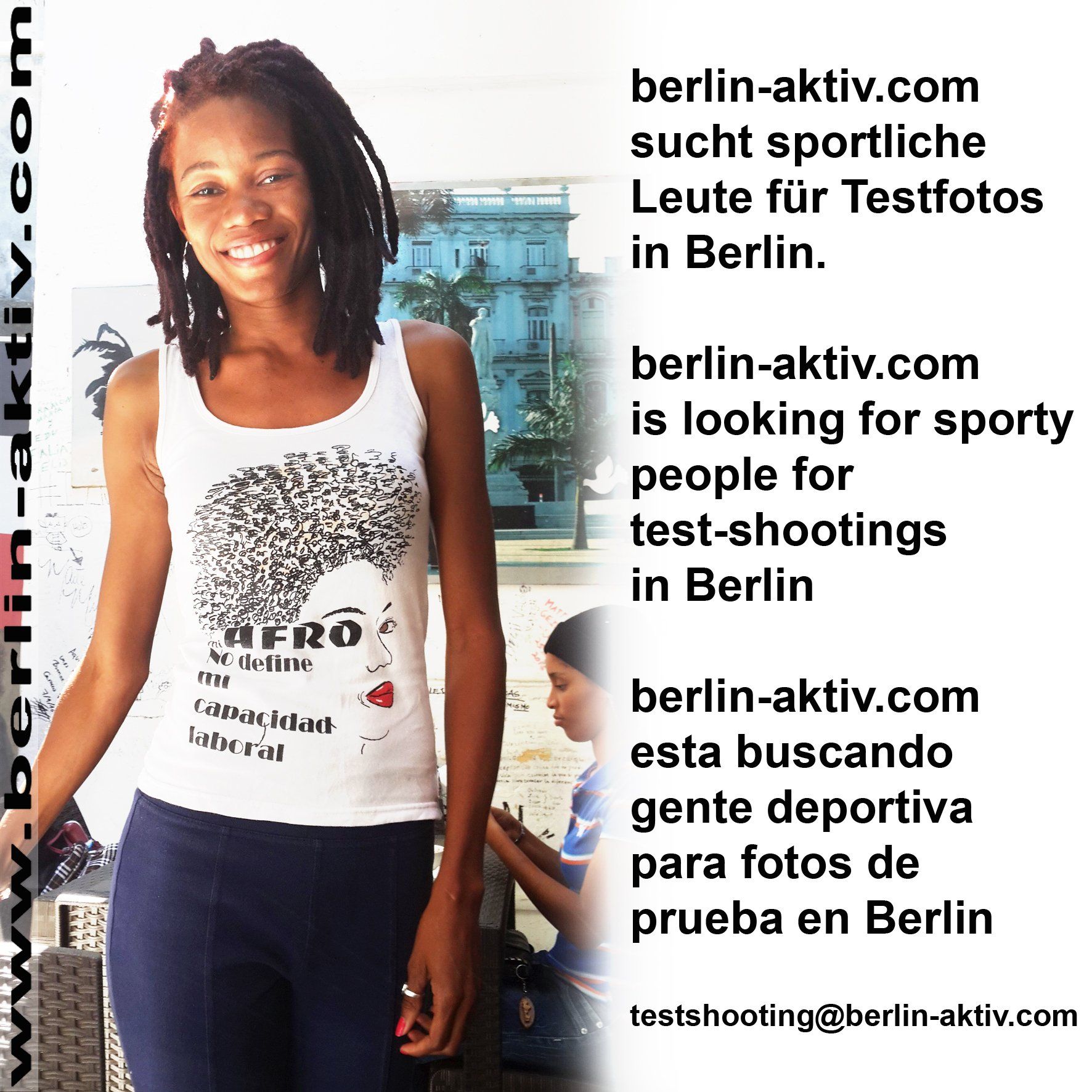 berlin-aktiv.com is looking for sporty people for test photos in Berlin