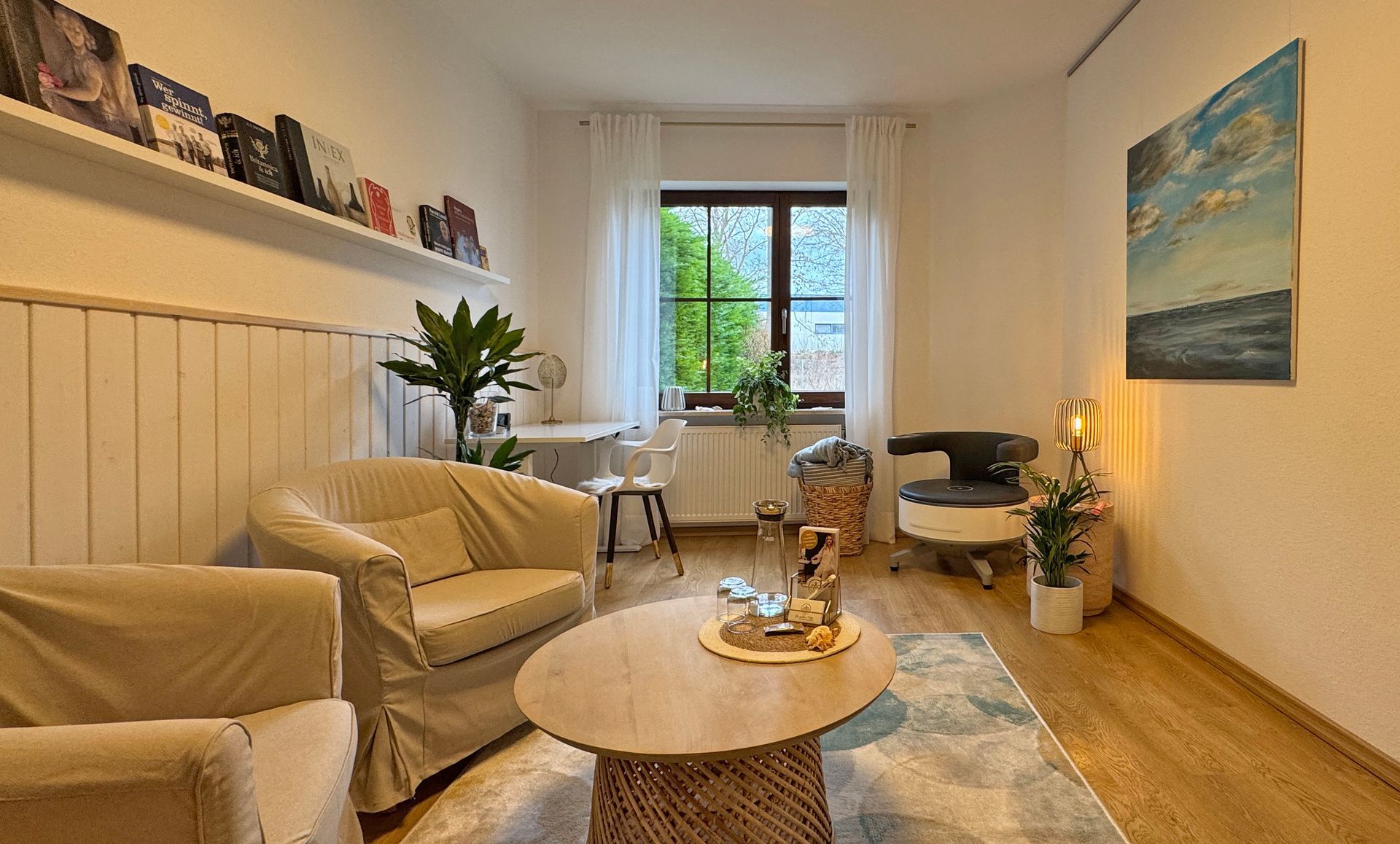 Unser kleiner Beratungs- und Trainingsraum