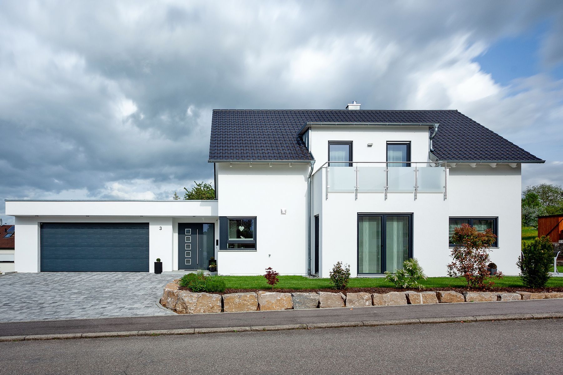 Realisiertes Kundenbeispiel - Individuell geplantes und gebautes Massivhaus - Wohnträume von WT Schlüsselfertig-Bau GmbH