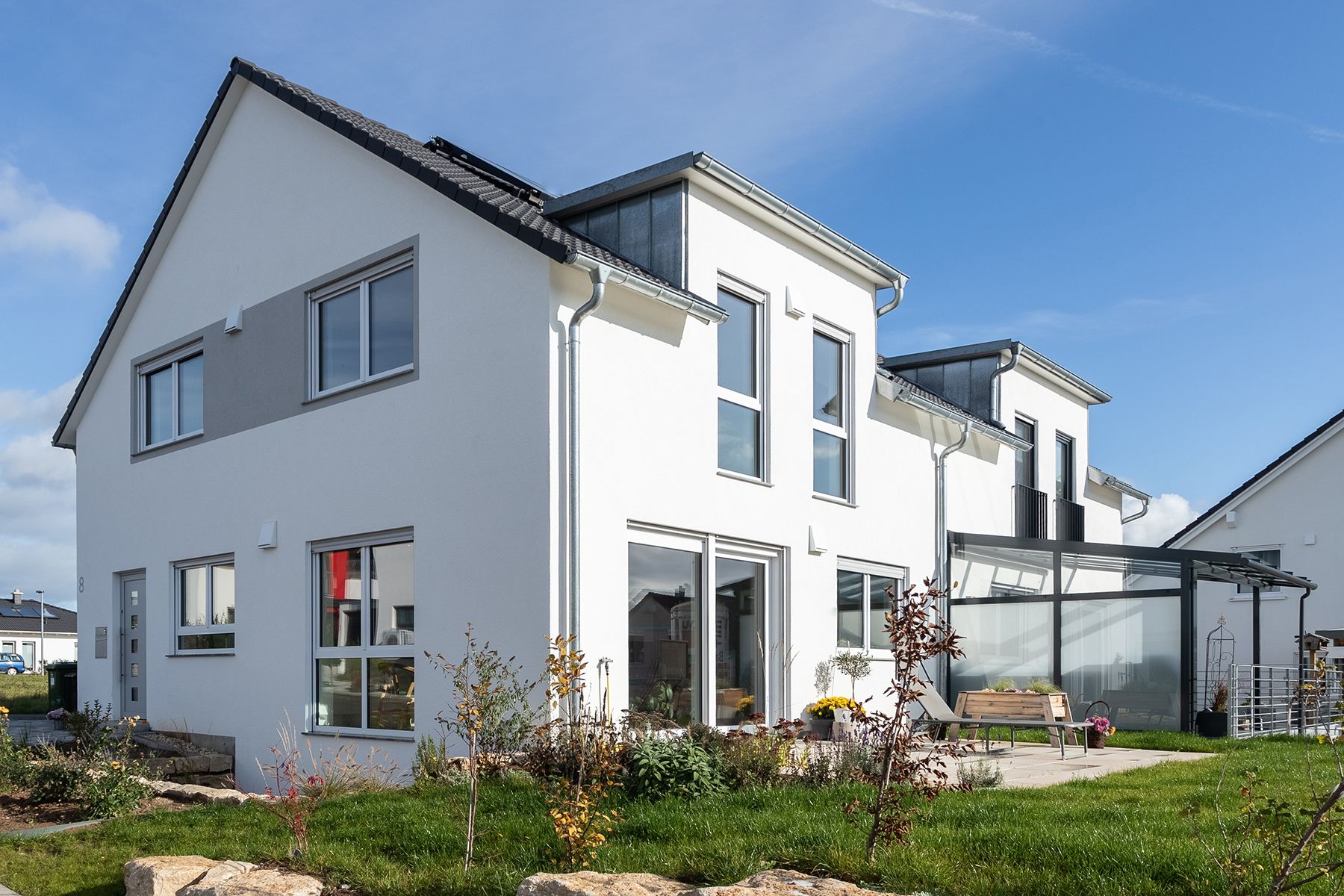 Realisiertes Kundenbeispiel - Individuell geplantes und gebautes Massivhaus - Wohnträume von WT Schlüsselfertig-Bau GmbH