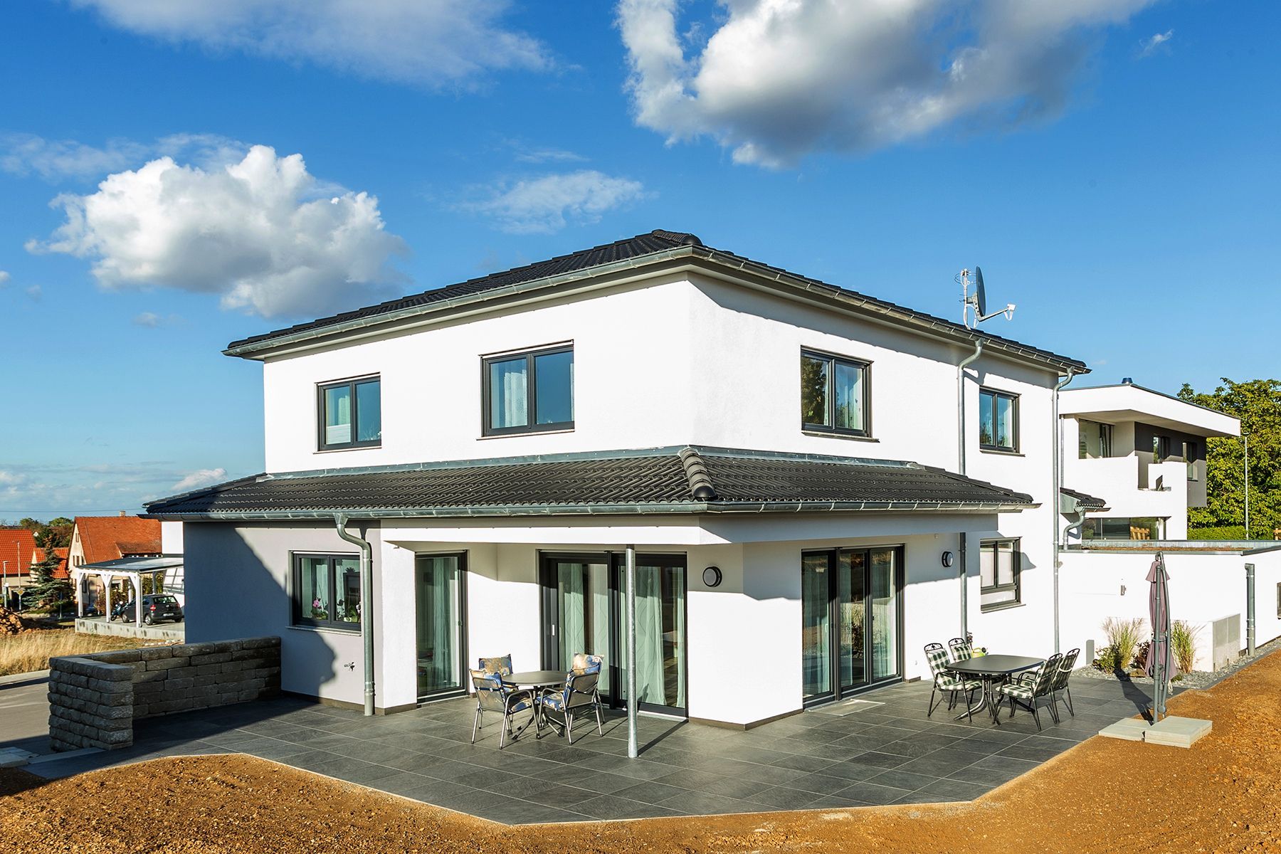 Realisiertes Kundenbeispiel - Massivhaus, Individuell geplant und gebaut - Wohnträume von WT Schlüsselfertig-Bau GmbH