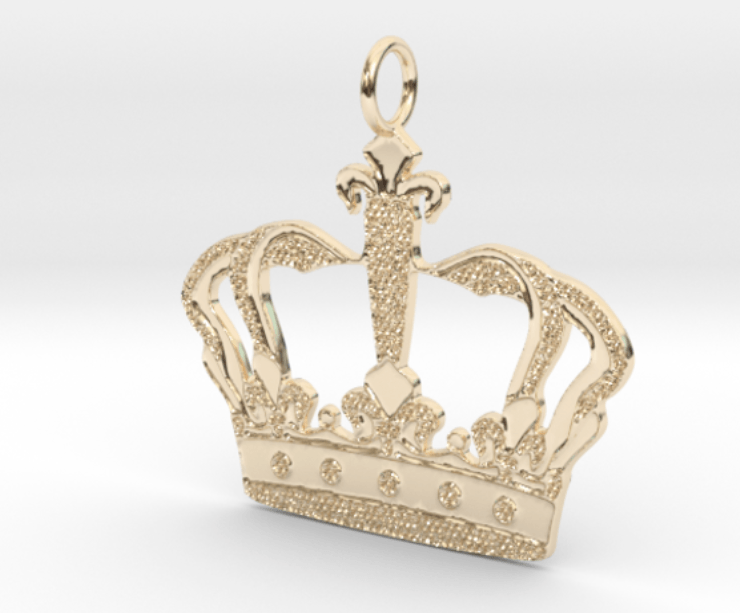 king pendant, king crown jewelry