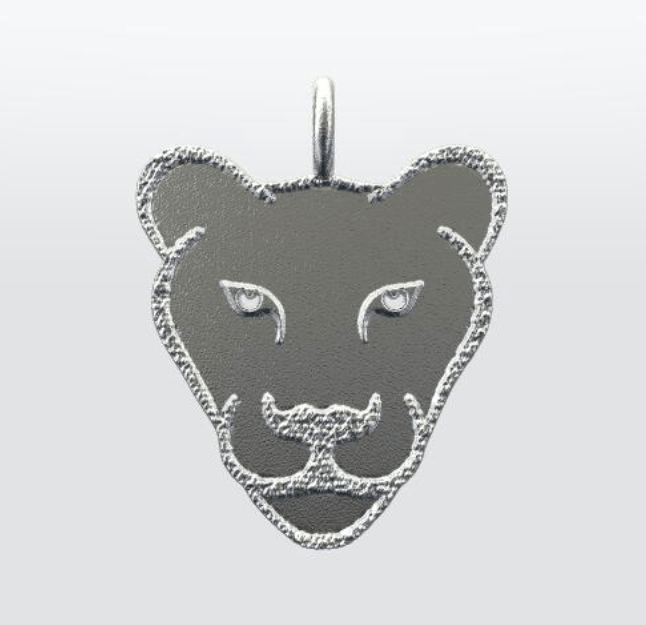 lioness, lion pendant, lioness pendant