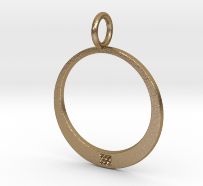 Oval jewelry, women's pendant