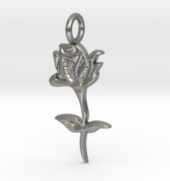 Rose pendant, jewelry