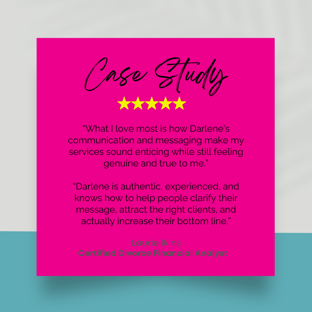 quote of what client said about Darlene Hawley