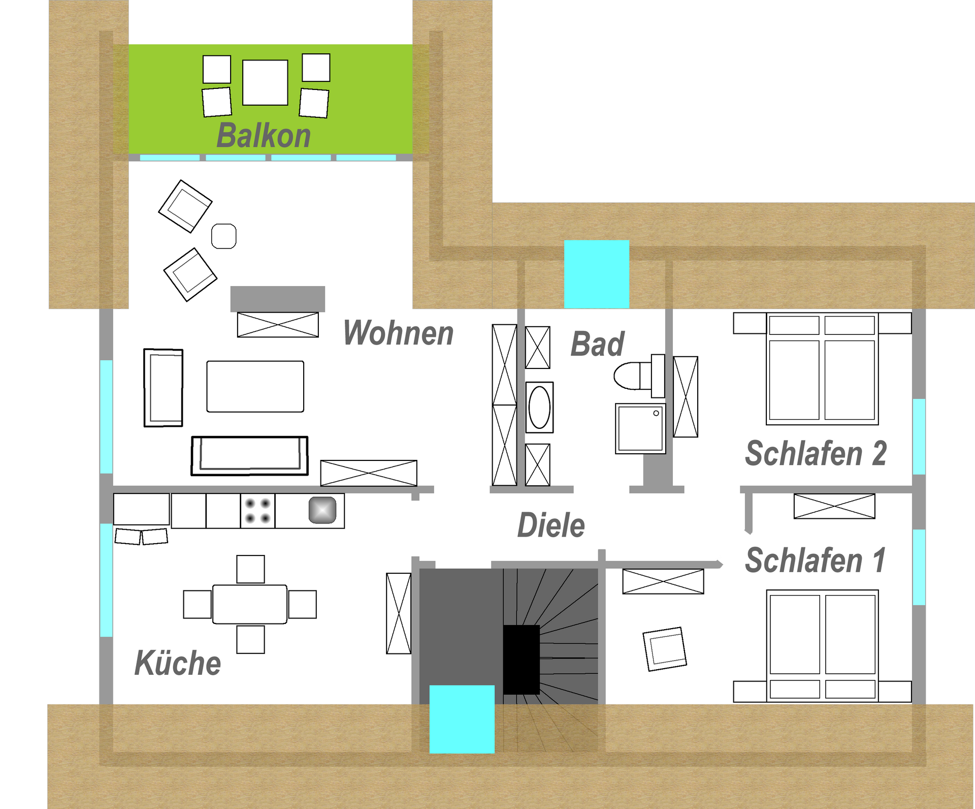 Ferienwohnung Dautphetal Friedensdorf - Gästewohnung Brälu - Ferienwohnung Henkel Friedensdorf -Friedensdorf Dautphetal - Urlaub Ferien Lahntal