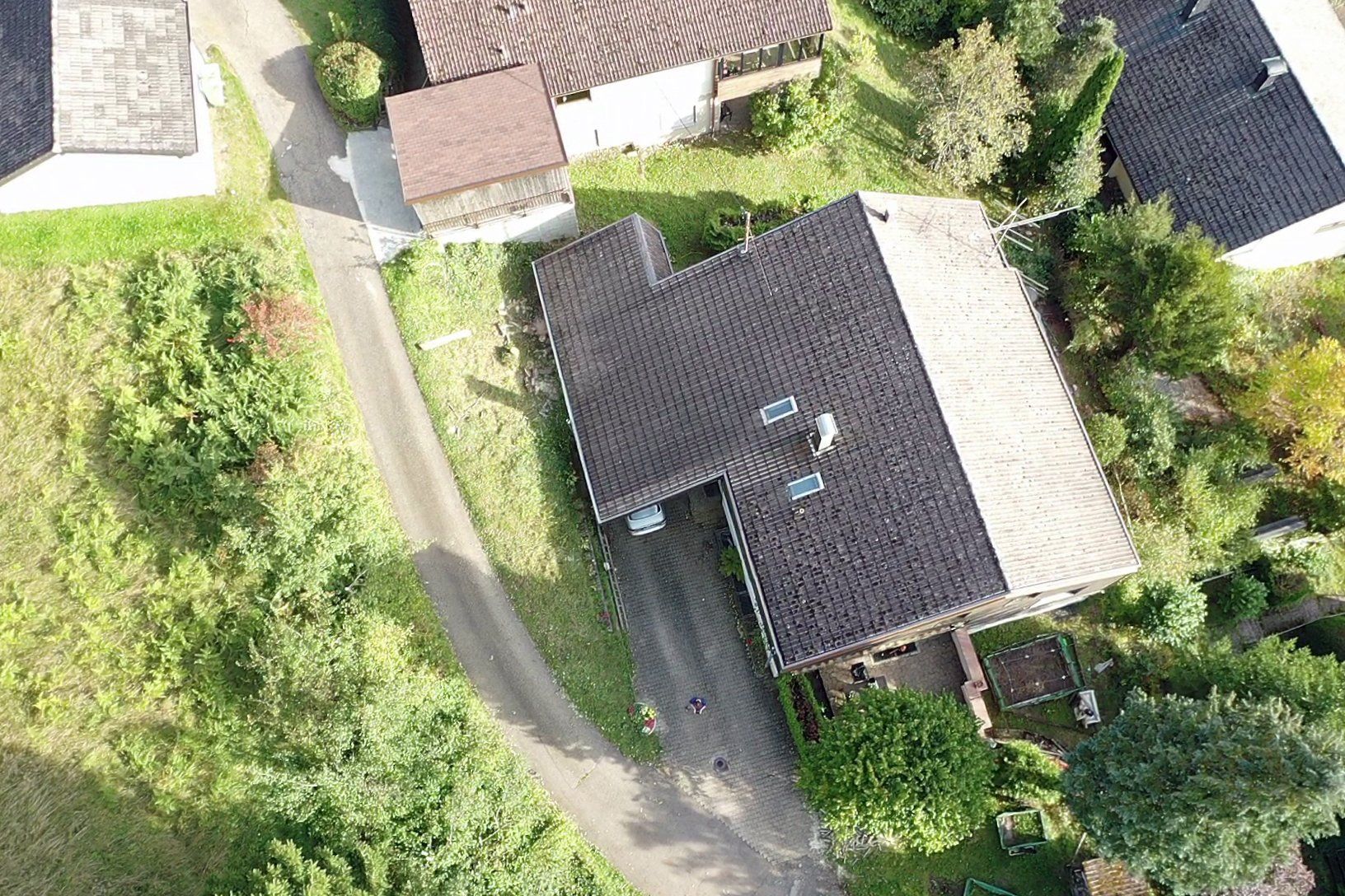 Haus von oben