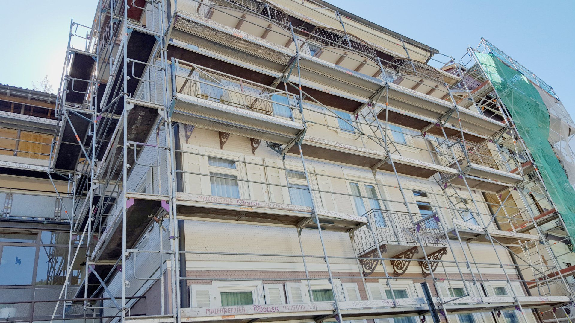 Gerüst am Haus