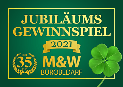 M&W Bürobedarf Jubiläums-Gewinnspiel 2021