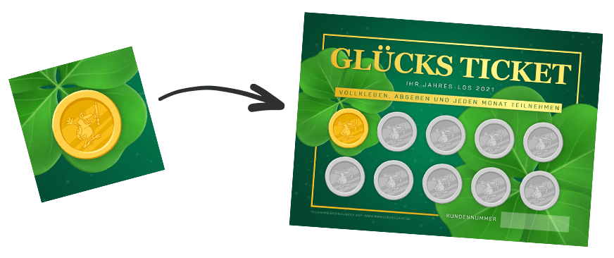 M&W Bürobedarf Glücks-Ticket