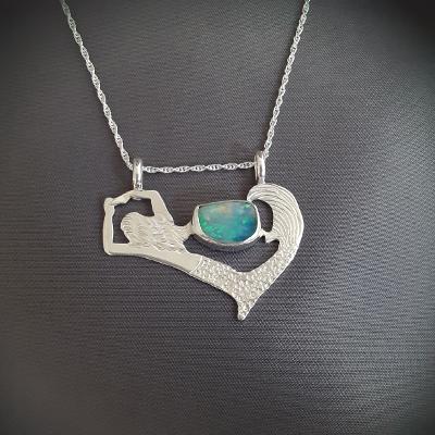Cape Cod gifts, Mermaid jewelry, Opal jewelry, gift,jewelry