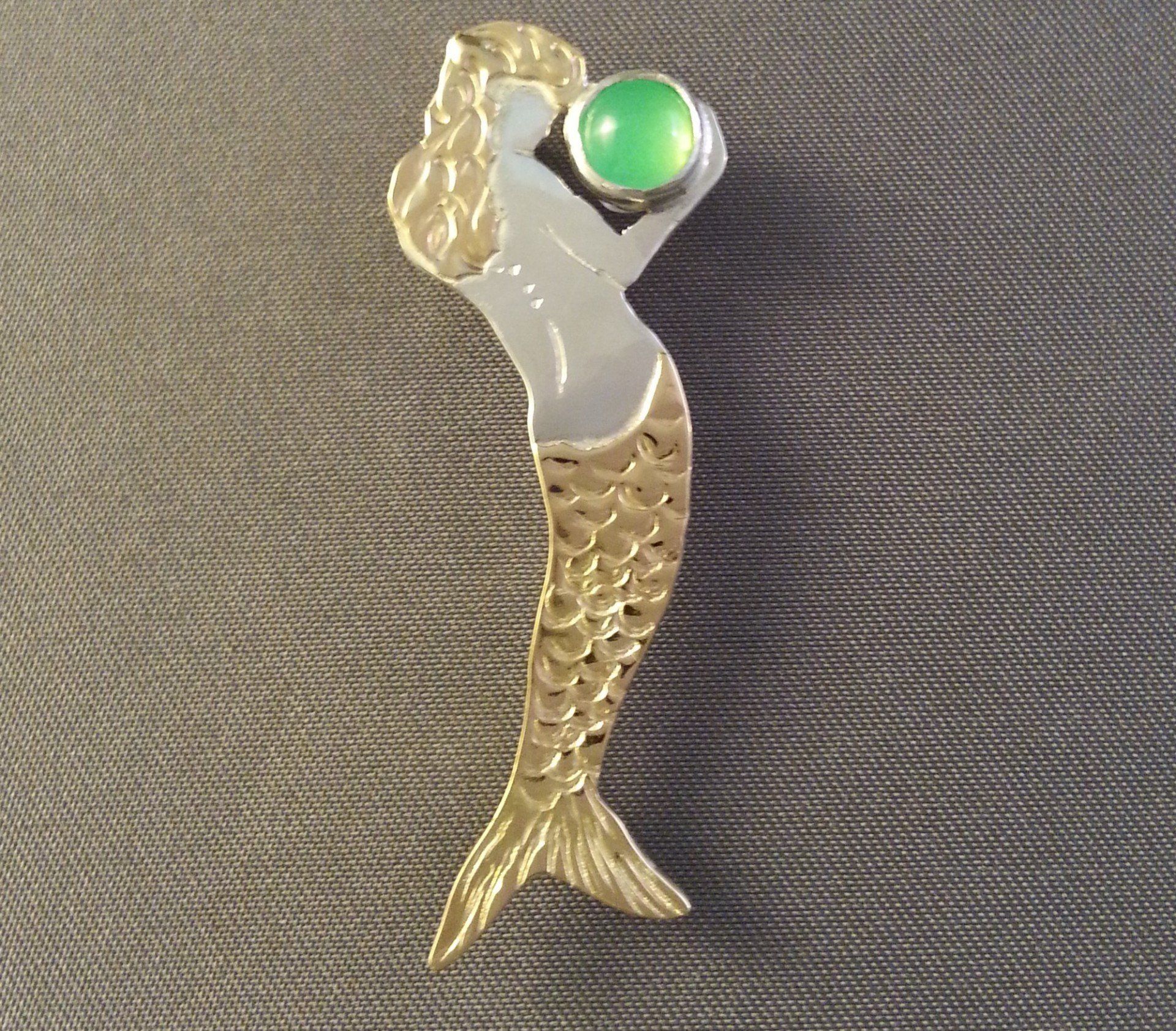 mermaid, gold, silver