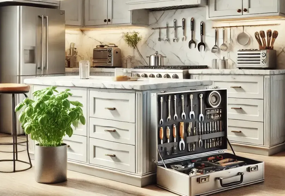 Von GEOlaViva erstellt mit KI - Created by GEOlaViva with AI Eine Szene mit modernen Haushaltsgeräten, darunter ein Kühlschrank, eine Waschmaschine und ein Klimagerät, auf einer Wiese vor Solarpaneelen – Darstellung der Verbindung von erneuerbarer Energie und energieeffizienten Technologien.
A scene with modern household appliances, including a refrigerator, a washing machine and an air conditioner, on a meadow in front of solar panels - illustrating the combination of renewable energy and energy-efficient technologies.
Von GEOlaViva erstellt mit KI - Created by GEOlaViva with AI