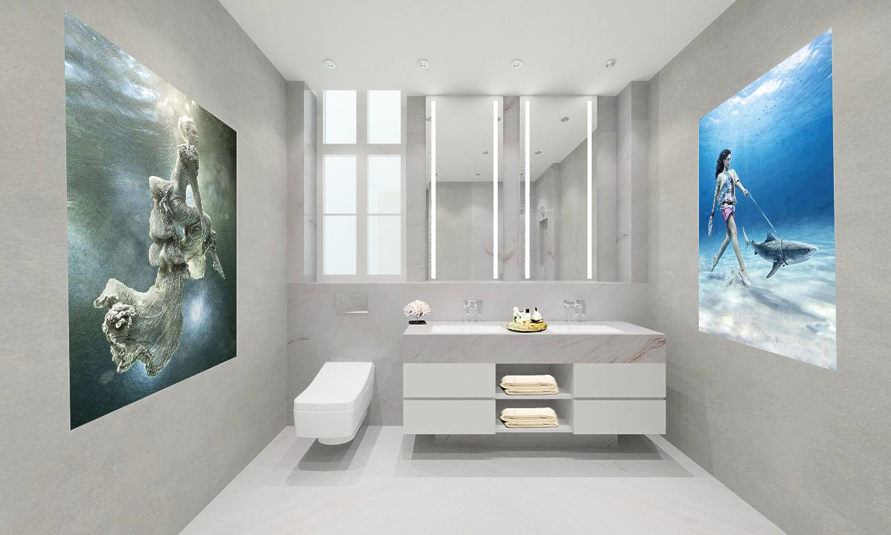 Salle_de_bain_marbre_et_béton_ciré_wc_japonais
