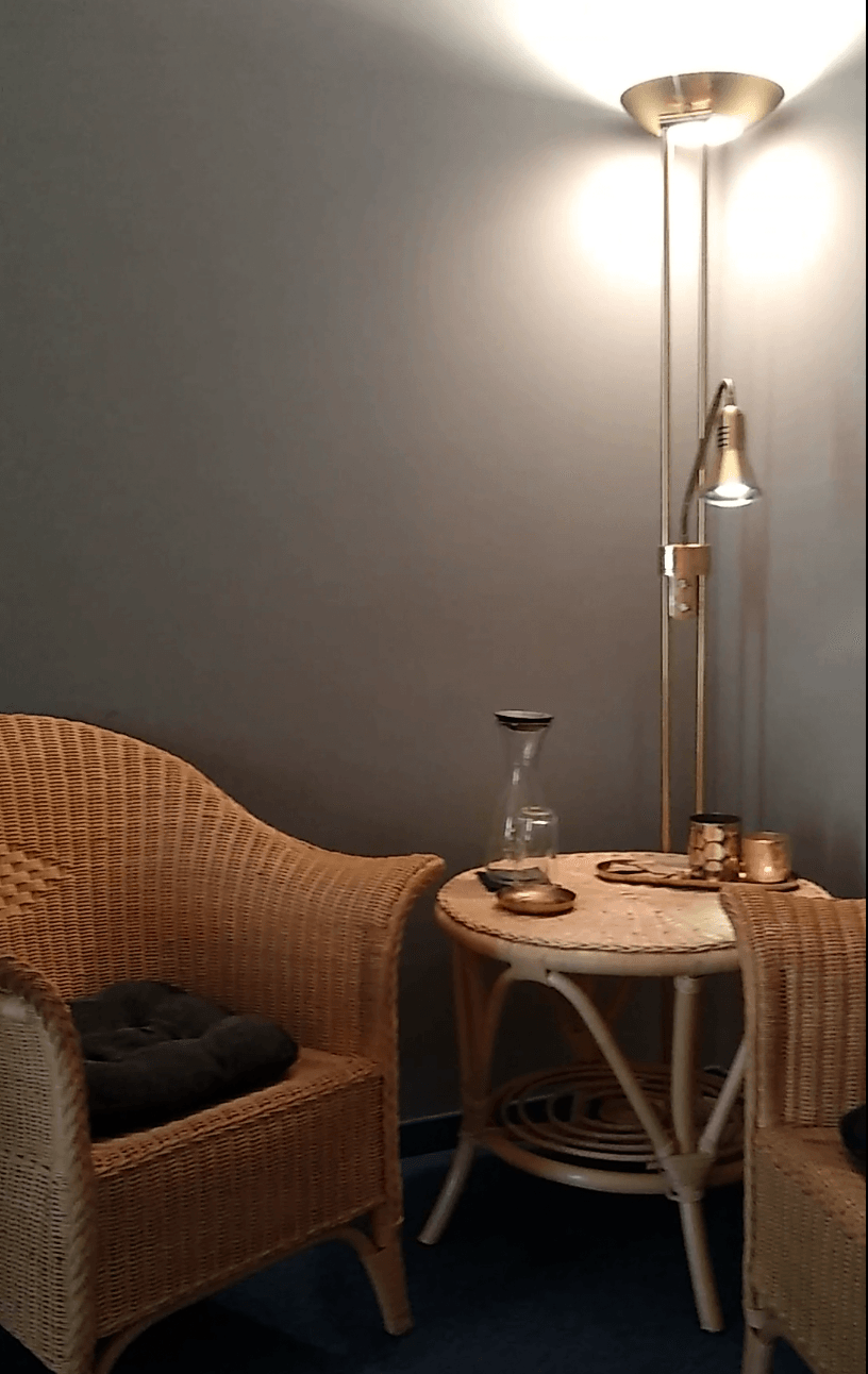 Raum für Gespräche im Tarisha Massageinstitut