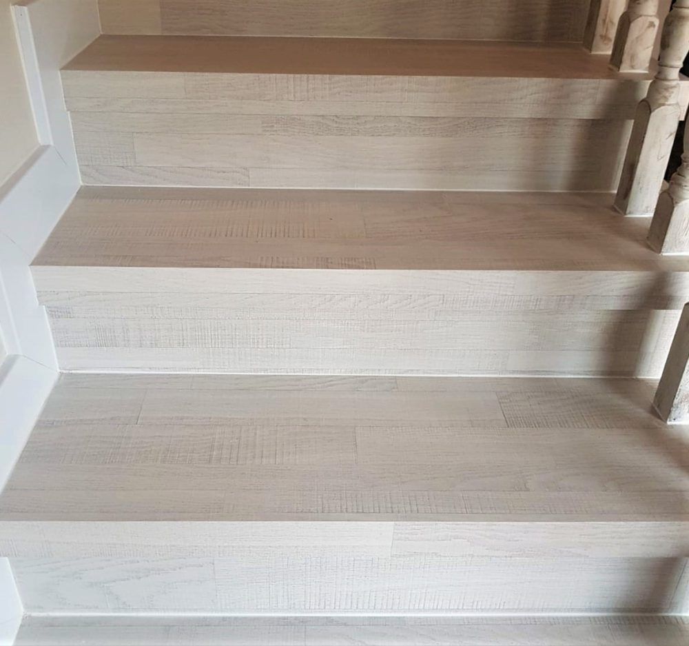escalones de parquet