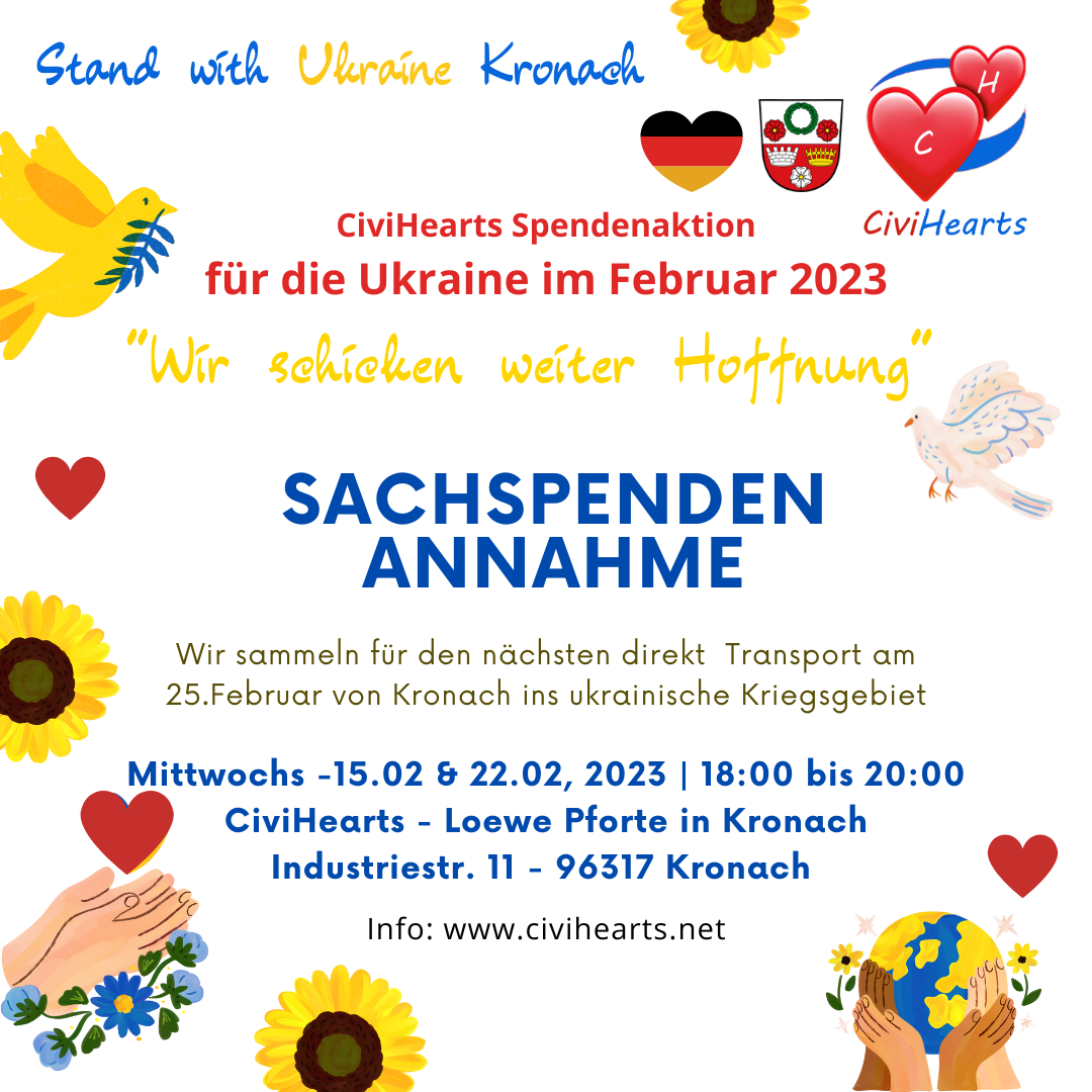 CiviHearts Spendenaktion Februar 2023 CiviHearts Spendenaktion Februar 2023